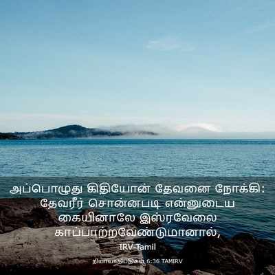 Picture 03 - நியாயாதிபதிகள் 6:36 TAMIRV - அப்பொழுது - Bible Verse Picture