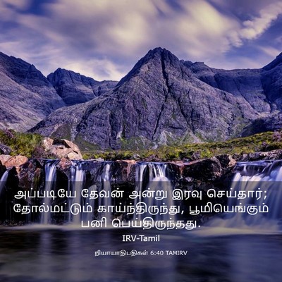 Picture 03 - நியாயாதிபதிகள் 6:40 TAMIRV - அப்படியே தேவன் - Bible Verse Picture