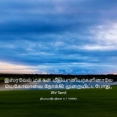 Picture 03 - நியாயாதிபதிகள் 6:7 TAMIRV - இஸ்ரவேல் மக்கள் - Bible Verse Picture