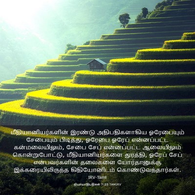 Picture 03 - நியாயாதிபதிகள் 7:25 TAMIRV - மீதியானியர்களின் - Bible Verse Picture
