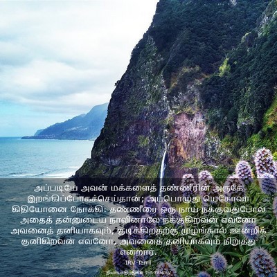 Picture 03 - நியாயாதிபதிகள் 7:5 TAMIRV - அப்படியே அவன் - Bible Verse Picture