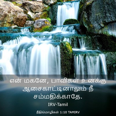 Picture 03 - நீதிமொழிகள் 1:10 TAMIRV - என் மகனே, பாவிகள் - Bible Verse Picture