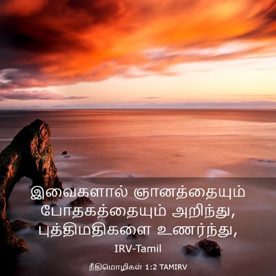 Picture 03 - நீதிமொழிகள் 1:2 TAMIRV - இவைகளால் - Bible Verse Picture