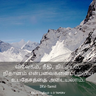 Picture 03 - நீதிமொழிகள் 1:3 TAMIRV - விவேகம், நீதி, - Bible Verse Picture