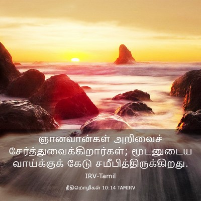 Picture 03 - நீதிமொழிகள் 10:14 TAMIRV - ஞானவான்கள் - Bible Verse Picture
