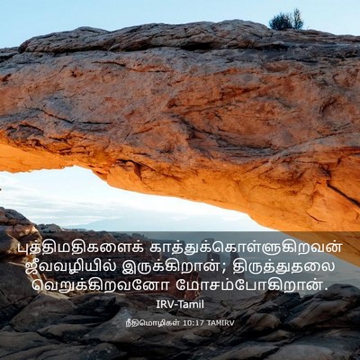Picture 03 - நீதிமொழிகள் 10:17 TAMIRV - புத்திமதிகளைக் - Bible Verse Picture