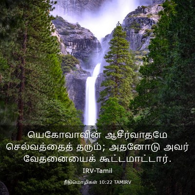 Picture 03 - நீதிமொழிகள் 10:22 TAMIRV - யெகோவாவின் - Bible Verse Picture