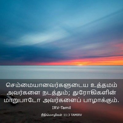Picture 03 - நீதிமொழிகள் 11:3 TAMIRV -  - Bible Verse Picture