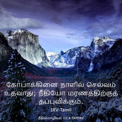 Picture 03 - நீதிமொழிகள் 11:4 TAMIRV - கோபாக்கினை நாளில் - Bible Verse Picture