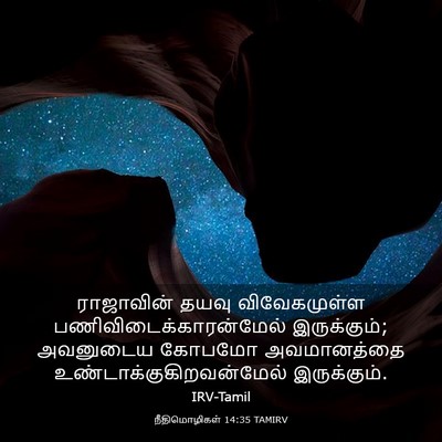 Picture 03 - நீதிமொழிகள் 14:35 TAMIRV - ராஜாவின் தயவு - Bible Verse Picture