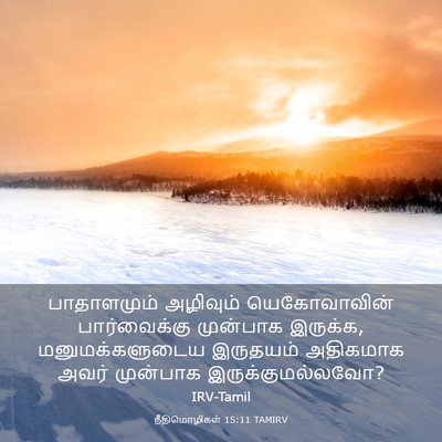 Picture 03 - நீதிமொழிகள் 15:11 TAMIRV - பாதாளமும் அழிவும் - Bible Verse Picture