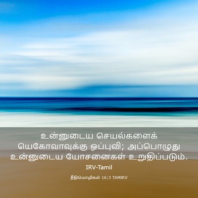 Picture 03 - நீதிமொழிகள் 16:3 TAMIRV - உன்னுடைய - Bible Verse Picture