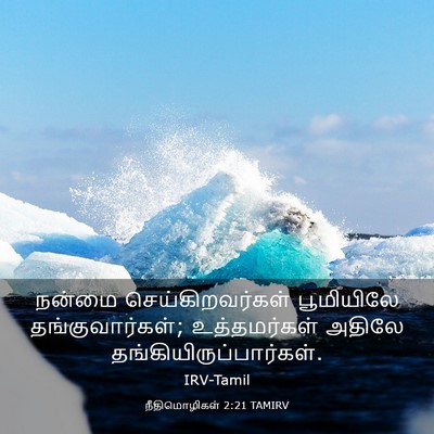 Picture 03 - நீதிமொழிகள் 2:21 TAMIRV - நன்மை - Bible Verse Picture