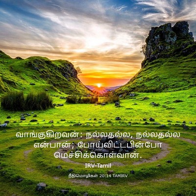 Picture 03 - நீதிமொழிகள் 20:14 TAMIRV - வாங்குகிறவன்: - Bible Verse Picture
