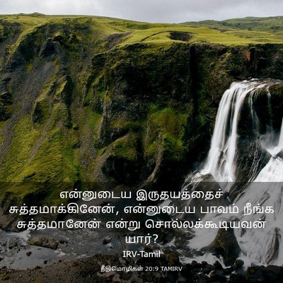 Picture 03 - நீதிமொழிகள் 20:9 TAMIRV - என்னுடைய - Bible Verse Picture