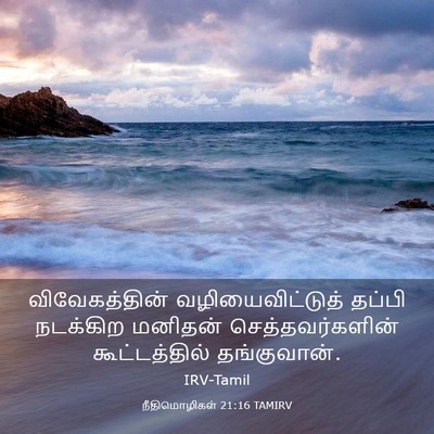 Picture 03 - நீதிமொழிகள் 21:16 TAMIRV - விவேகத்தின் - Bible Verse Picture