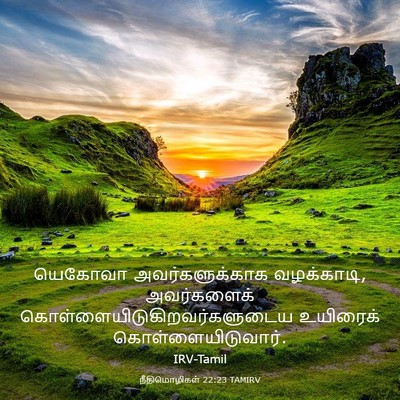 Picture 03 - நீதிமொழிகள் 22:23 TAMIRV - யெகோவா - Bible Verse Picture