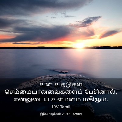 Picture 03 - நீதிமொழிகள் 23:16 TAMIRV - உன் உதடுகள் - Bible Verse Picture