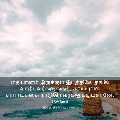 Picture 03 - நீதிமொழிகள் 23:30 TAMIRV - மதுபானம் - Bible Verse Picture