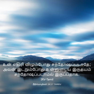 Picture 03 - நீதிமொழிகள் 24:17 TAMIRV - உன் எதிரி - Bible Verse Picture