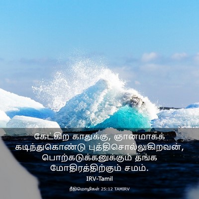 Picture 03 - நீதிமொழிகள் 25:12 TAMIRV - கேட்கிற காதுக்கு, - Bible Verse Picture
