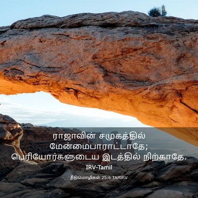 Picture 03 - நீதிமொழிகள் 25:6 TAMIRV - ராஜாவின் - Bible Verse Picture