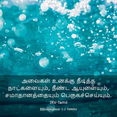 Picture 03 - நீதிமொழிகள் 3:2 TAMIRV - அவைகள் உனக்கு - Bible Verse Picture
