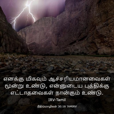 Picture 03 - நீதிமொழிகள் 30:18 TAMIRV - எனக்கு மிகவும் - Bible Verse Picture