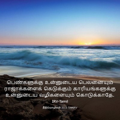 Picture 03 - நீதிமொழிகள் 31:3 TAMIRV - பெண்களுக்கு - Bible Verse Picture