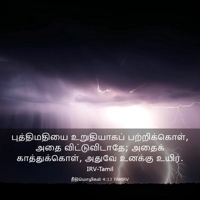 Picture 03 - நீதிமொழிகள் 4:13 TAMIRV - புத்திமதியை - Bible Verse Picture