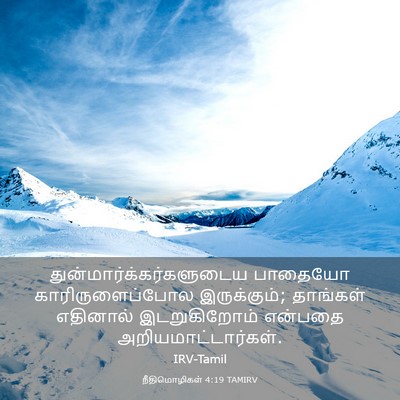 Picture 03 - நீதிமொழிகள் 4:19 TAMIRV -  - Bible Verse Picture