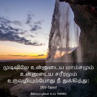 Picture 03 - நீதிமொழிகள் 5:11 TAMIRV - முடிவிலே உன்னுடைய - Bible Verse Picture