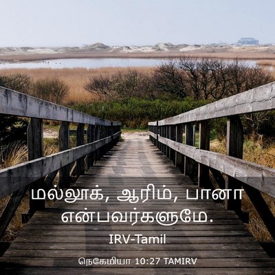 Picture 03 - நெகேமியா 10:27 TAMIRV - மல்லூக், ஆரிம், - Bible Verse Picture