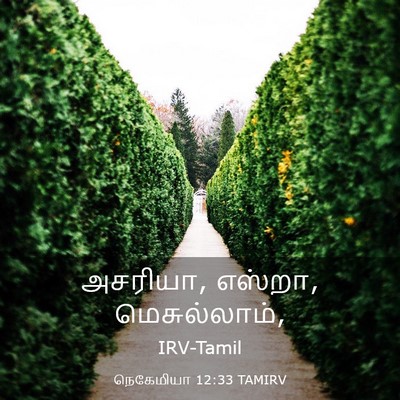 Picture 03 - நெகேமியா 12:33 TAMIRV - அசரியா, எஸ்றா, - Bible Verse Picture