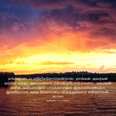 Picture 03 - நெகேமியா 4:11 TAMIRV - எங்களுடைய - Bible Verse Picture