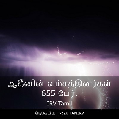 Picture 03 - நெகேமியா 7:20 TAMIRV - ஆதீனின் - Bible Verse Picture