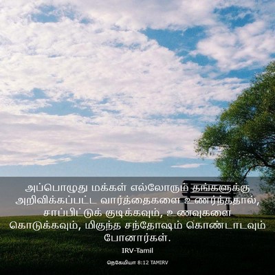 Picture 03 - நெகேமியா 8:12 TAMIRV - அப்பொழுது மக்கள் - Bible Verse Picture