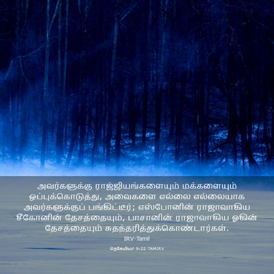 Picture 03 - நெகேமியா 9:22 TAMIRV - அவர்களுக்கு - Bible Verse Picture