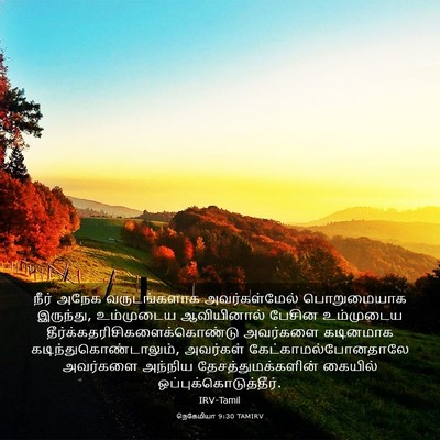 Picture 03 - நெகேமியா 9:30 TAMIRV - நீர் அநேக - Bible Verse Picture