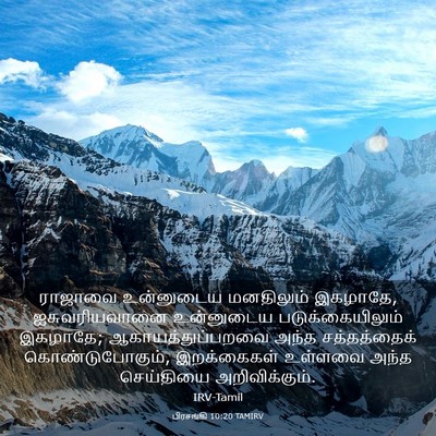 Picture 03 - பிரசங்கி 10:20 TAMIRV - ராஜாவை உன்னுடைய - Bible Verse Picture