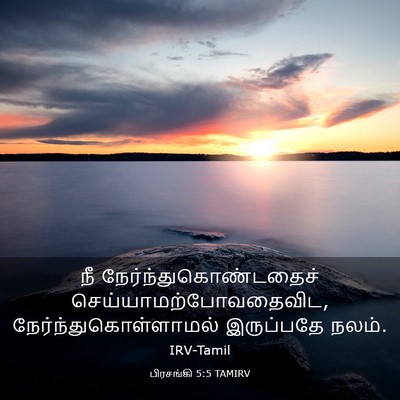 Picture 03 - பிரசங்கி 5:5 TAMIRV - நீ - Bible Verse Picture