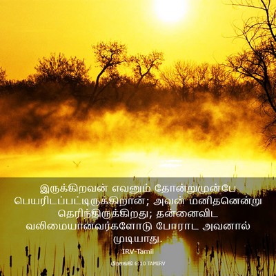 Picture 03 - பிரசங்கி 6:10 TAMIRV - இருக்கிறவன் - Bible Verse Picture
