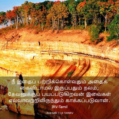 Picture 03 - பிரசங்கி 7:18 TAMIRV - நீ இதைப் - Bible Verse Picture