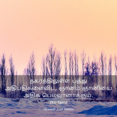 Picture 03 - பிரசங்கி 7:19 TAMIRV - நகரத்திலுள்ள - Bible Verse Picture