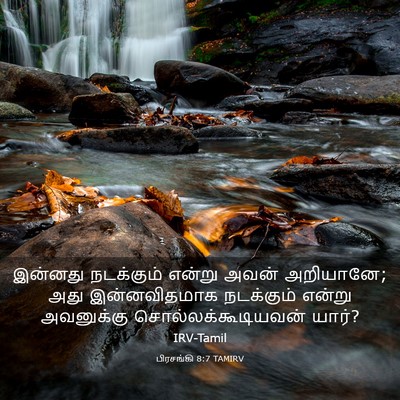 Picture 03 - பிரசங்கி 8:7 TAMIRV - இன்னது நடக்கும் - Bible Verse Picture