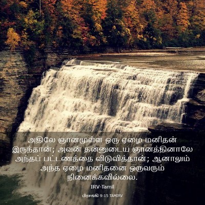 Picture 03 - பிரசங்கி 9:15 TAMIRV - அதிலே ஞானமுள்ள - Bible Verse Picture