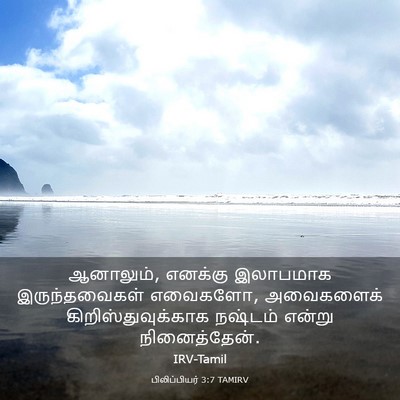 Picture 03 - பிலிப்பியர் 3:7 TAMIRV - ஆனாலும், எனக்கு - Bible Verse Picture