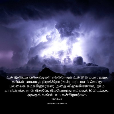 Picture 03 - புலம்பல் 2:16 TAMIRV - உன்னுடைய - Bible Verse Picture