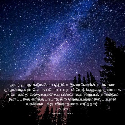 Picture 03 - புலம்பல் 2:3 TAMIRV - அவர் தமது - Bible Verse Picture