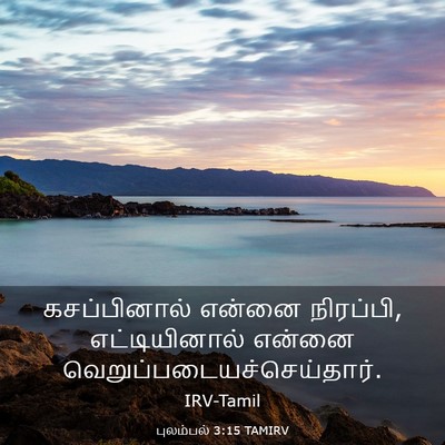 Picture 03 - புலம்பல் 3:15 TAMIRV - கசப்பினால் என்னை - Bible Verse Picture